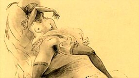 Retro Erotisk Illustration Vækker Gammeldags Charme til Live