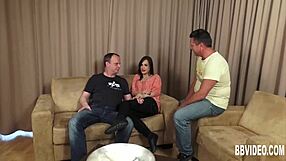 German Hottie Takes Two Cocks in Wild 3some Action