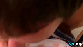 Cock hungry Luka sucks Angelo's delicious tool in POV