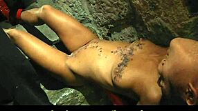 i meanly torment my skinny slave in the desert castle with slaps and bondage