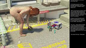 Big Apple Small 18+ Gesture in Episode 19 of 3D Cartoon Comics