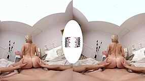 Blonde offers taboo blowjob as special gift in POV