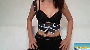 My first live cam session with wet shaved pussy masturbation