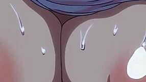 Hentai edit features big tits in anime sex