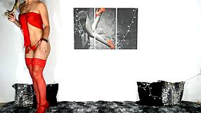 Gay amateur tries sensual stockings while getting intense anal with big cock