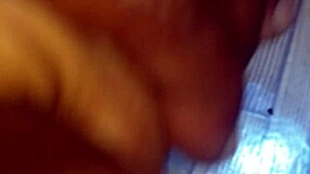 friend's wife sucks my cock, gives handjob, cumshot, shows pussy