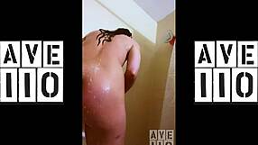 petite 18+ phoendixxx gets soapy in the shower solo