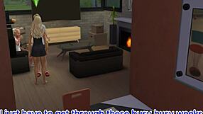 Grandpas visit escalates with old man cuckold action in part 2