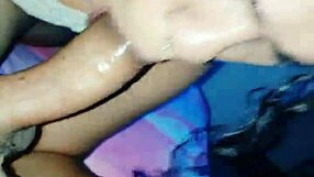 Wanessa Silva greedily sucks transsexual's big cock