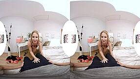 Blonde offers taboo blowjob as special gift in POV