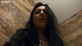 Milfycalla Pees and Masturbates in Stockings with Dirty Talk!