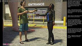 Big Apple Small 18+ Gesture in Episode 19 of 3D Cartoon Comics