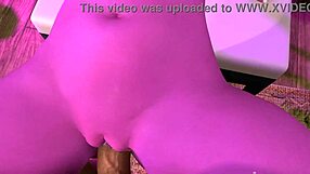 Sweet Purple Juicy Bald Ass Pussy Creampied by Futa Cock