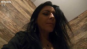 Milfycalla Pees and Masturbates in Stockings with Dirty Talk!