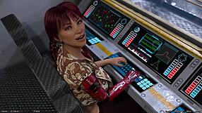 Stranded In Space 18 - Flirting And Teasing With Half-Robot Girl In Sexy Outfit