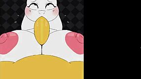 toriel bigger tits now even bigger in titty fuck cum banging game for sexy boobs