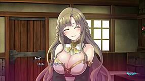 through the wall hole, big sister sucks me off in this hentai scene