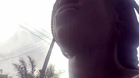 Crazy bitch searches supermarket for lighter to smoke