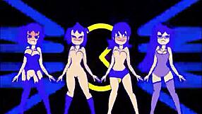 Pacman Ghost Girls Dance Phases!