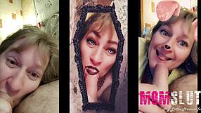 She sucks like a young 18+ slut in homemade blowjob!