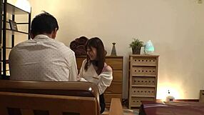 japanese babe handjobs hard for cumshot in homemade sex