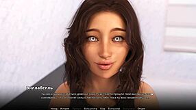 Horny hentai gameplay with mommy and bikini