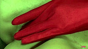 christmas brunette fucked doggy by man