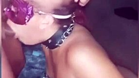 Collared wife endures slapping and choking