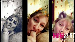 She sucks like a young 18+ slut in homemade blowjob!