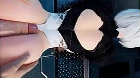 Мультяшный буттджоб и тайджоб в 3D SFM POV анимации