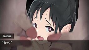 Tamami, The Cute Student, Licks Pussy In Nympho Village Gangbang.