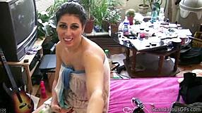 Hot Babe Blowjobs Dick and Fucks Hard with Cumshot