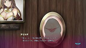 through the wall hole, big sister sucks me off in this hentai scene