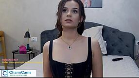 yo, check helenwaldorf’s sexy role-play allure in corset