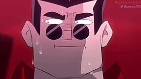 i'm modeus, the lustful demon from helltaker, craving big cocks and cum on my tits