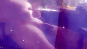 Chubby gay guy masturbates in panties 😏