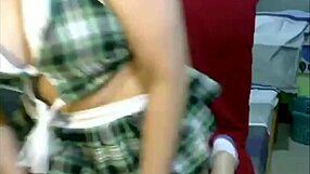 asian girl engaging in chatsex on webcam