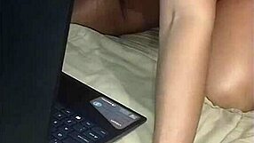 Lenev8 shows pierced clit and fucks pussy with toys intensely