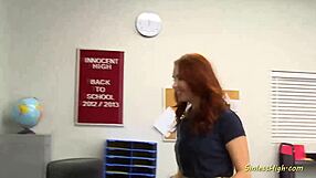 redhead melody jordan gets hardcore fucked in this scene.