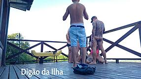 We're fucking the beautiful curvy asses outdoor