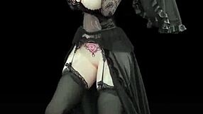 Weak sound naked dance in TikTok style