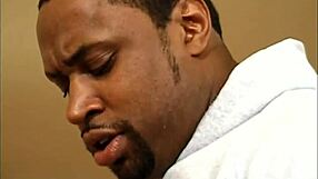 ebony cheerleaders scene with skinny threesome action