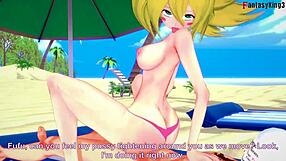 dark magician girl in bikini gets fucked in yu-gi-oh fantasy