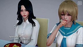 Blonde Bully Lover Dominates in 3D Cartoon Gameplay