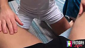 Foot massage turns hardcore with Kendrick Thomas and James Keresford