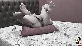 pregnant brunette grabbed on all fours for cum inside