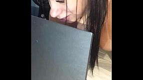 Lenev8 shows pierced clit and fucks pussy with toys intensely