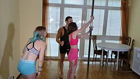 Pole Dance Class Turns Into Fucking Two Students