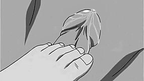 Anime Footjob With Detailed Stroking