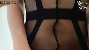 Busty Brunette Babe In Bodysuit Gets Fucked Cowgirl